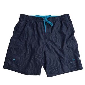 ZEROXPOSURE Men’s Black Swim Trunks Size XL